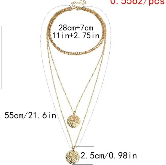 *Max* Layered Chain Necklace - Picture 3 of 6